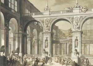 Le Triomphe De David Dans Une Fantaise Architecturale by Flaminio Innocenzo Minozzi