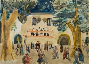 Danses Sur La Place Du Marche by Abraham Mintchine