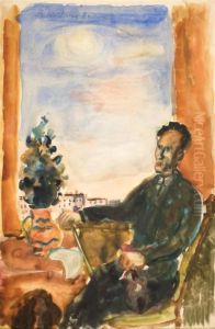 Self-portrait by Abraham Mintchine