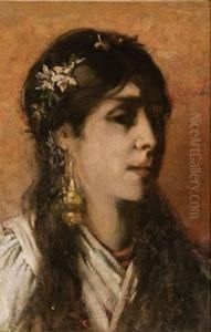 Ritratto Di Donna by Camillo Miola