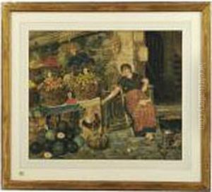 La Fruttivendola by Domenico Miotti