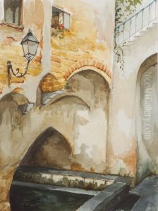Scorcio Del Centro Storico Di Cefalu by Mario Mirabella