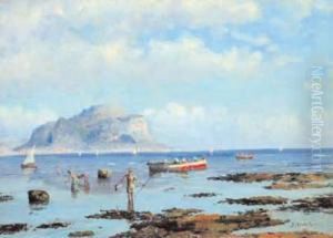 Veduta Di Palermo Con Il Monte Pellegrino