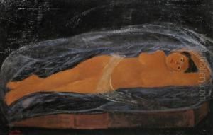 Nude Lying by Casilda Miracovici