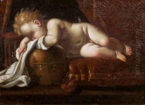 Puttino Dormiente by Luigi Miradori Il Genovesino