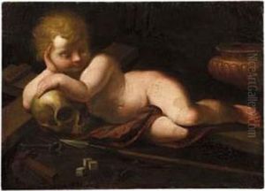 Vanitas Con Gesu Bambino E I Simboli Della Passione by Luigi Miradori Il Genovesino