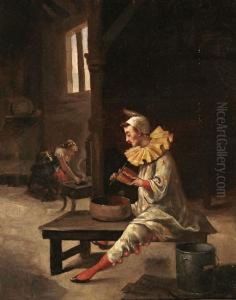 Arlequin En Un Interior by Enrique Miralles Darmanin