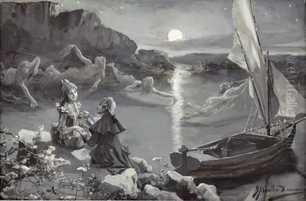 Couple Au Bord De L'eau - view 1