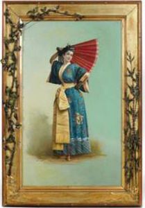 Jeune Elegante En Habit Asiatique by Alexis Miramond