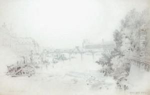 Le Pont Des Arts. by Le Noel Jules Mire