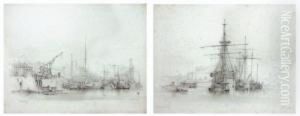 < Port De Brest >. by Le Noel Jules Mire