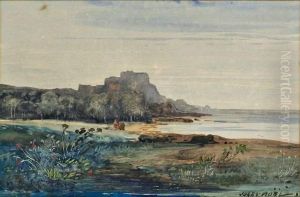 Paysage De Bord De Mer by Le Noel Jules Mire