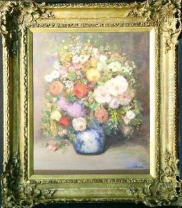 Floral Still Life by Samuel Mirsky