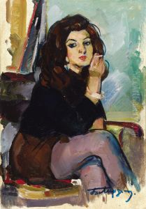 Woman With Cigarette by Boyuk Aga Mirzazade
