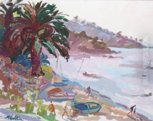 La Plage Du Rayol Au Canadel Dans Le Var by Olga Mischkine