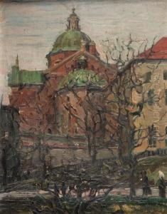Kosciol Ss Piotra I Pawla W Krakowie Od Strony Plant by Ludwik Misky