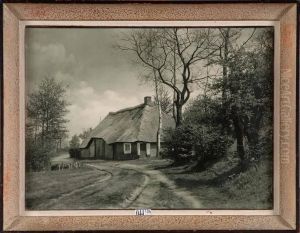 Chaumiere En Campine by Leonard Misonne