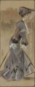 Elegante A La Voilette by Ferdinand Mifliez Misti