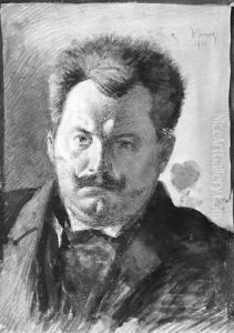 Portret Jana Kasprowicza by Wilhelm Mitarski