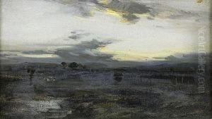 Evening Near Barcaldine, Argyllshire by James Edgar Mitchell