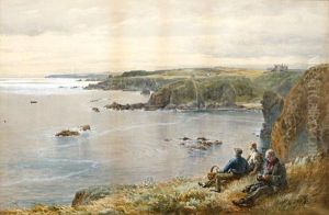Scottish Cove Viewed From A Headland