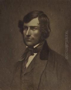 A Framed Portrait, Apparently An Early Photograph Of A Mezzotint (which Must Also Be Derived From Prof. Glucksman's Daguerreotype), Similar Pose To The Previous Lot But With Better Tone And Detail. A Very Rare Image.
