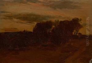 Copse At Dusk by John Campbell Mitchell