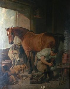 Shoeing The Bay Mare