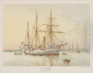 H. M. S. Bramble, 1st Class Gunboat by William Frederick Mitchell