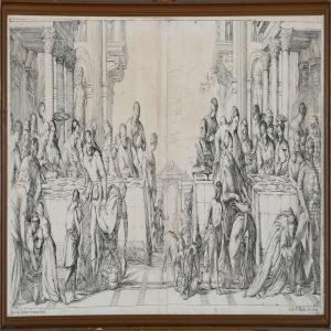 Jesus In The Home Of Simon The Pharisee by Giuseppe Maria Mitelli
