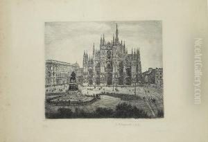 Piazza Del Duomo by Giuseppe Miti-Zanetti