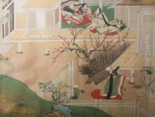 Scene From The "genji Monogatari" - view 1