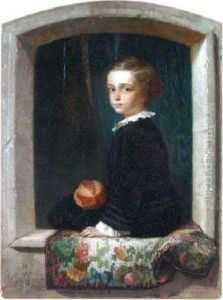 Portret Syna Artysty Leona W Wieku 7 Lat