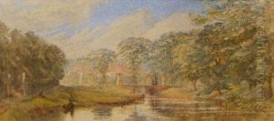 River Landscape With Figureson A Bridge River Landscape With Figureson A Bridge