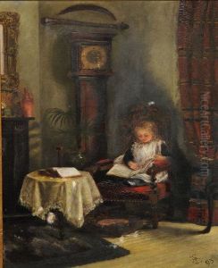Girl Reading. by Mariquita Jenny Moberly
