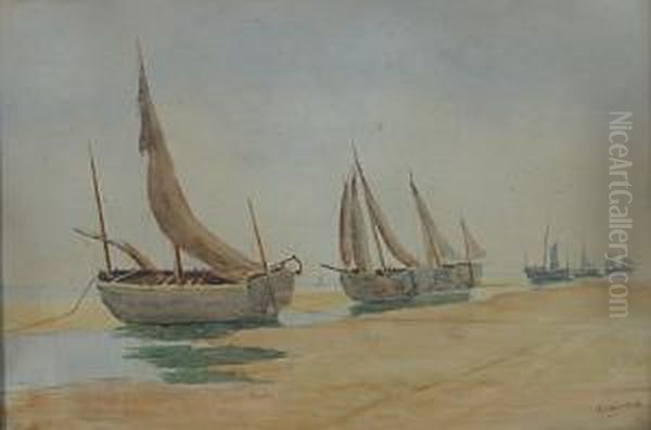 Bateaux De Peche Sur La Plage - view 1