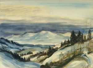 Winter Am Galenberg (blick Nach Westen)