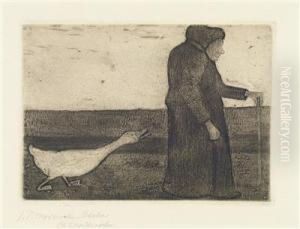 Woman With Goose by Paula Modersohn-Becker