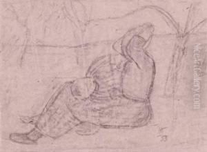 Frau Mit Kind by Paula Modersohn-Becker