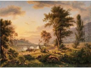 Arkadische Landschaft by Jens Peter Moeller