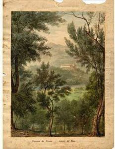 Victoire Frederic . Couvent De Cimiez, Comte De Nice by Charles Victoire Frederic Moench