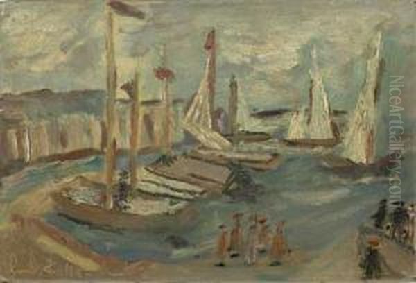 Yachthafen Mit Personengruppe - view 1