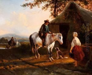 By The Well by Joseph Jodocus Moerenhout