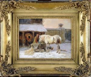 Paysan Et Son Cheval by Jozef Jodocus Moerenhout