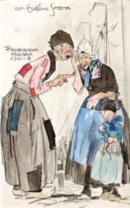 Arabieren In Noord-afrikaanse Straat by Herman Moerkerk
