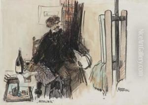 Atelier: An Artist In His Studio by Herman Moerkerk