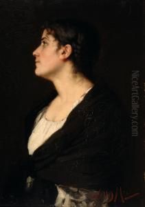Portrait Of A Lady With Ashawl Portrait Of A Lady With Ashawl