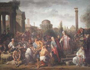 The Worship Of The Golden Calf by Claes Cornelisz Moeyaert