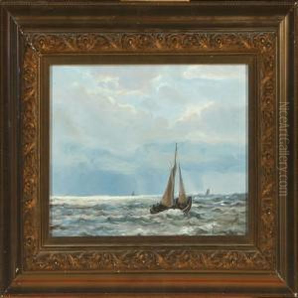 Seascape Withsailing Ships - view 1
