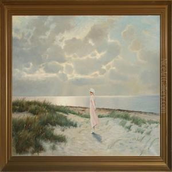 A Young Woman At The Beach - view 1